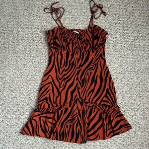 Bar III Zebra Print Mini Dress